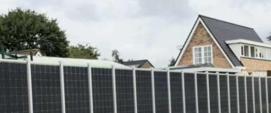 Painéis solares são usados como cerca na Europa